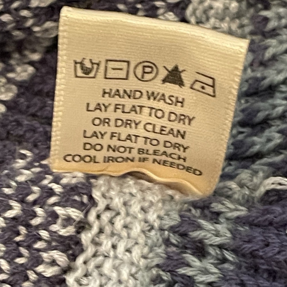 Aventura Women's L Sweater Cardigan Merino Wool Blend Pockets Duster Mock Neck - Picture 10 of 10